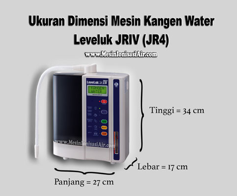 ukuran mesin kangen water leveluk jriv jr4